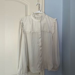 Ann Taylor white blouse size small
